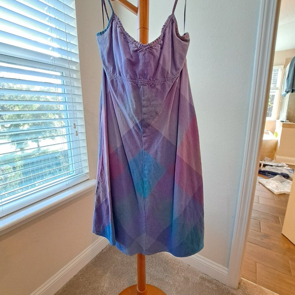 Vintage Gap Plaid Sun Dress Large Petite